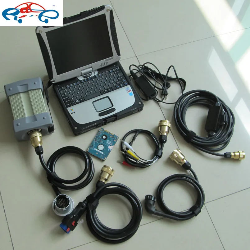  Herramienta de diagnóstico de conexión de 2019 MB Star C3 SD con ordenador portátil cf19 para panas