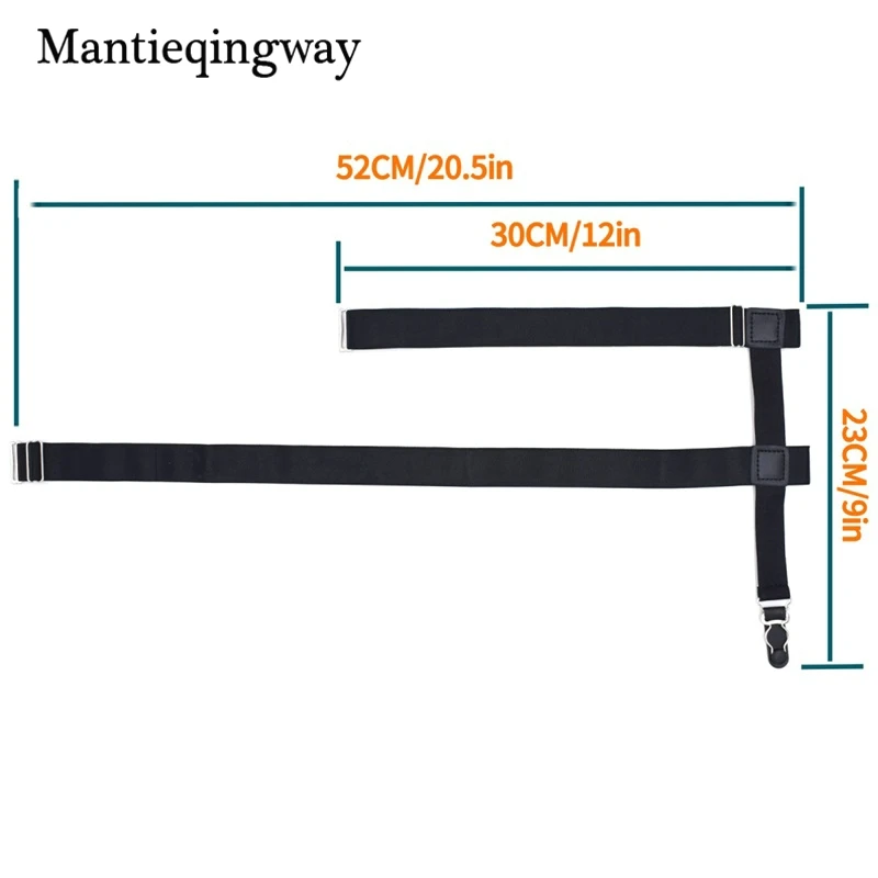 Mantieqingway 2018 модные женские туфли рубашка держатели сопротивление пояс для дам черная рубашка Подтяжки Эластичный Бандаж Ремни ремни