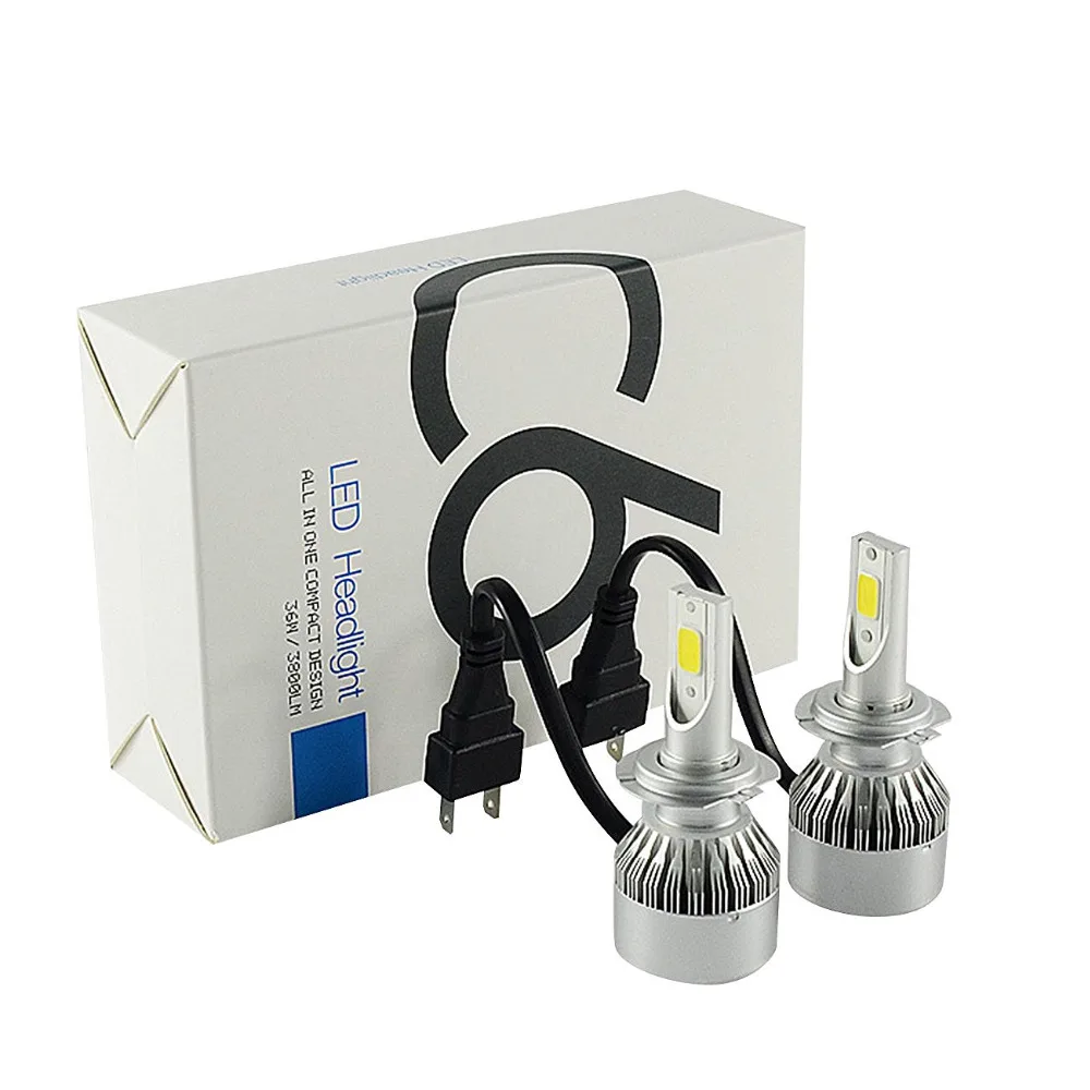 1 Set 72W 7600LM LED Headlight Bulbs H1 H3 H4 H7 H8/H9/H11 H13 880 9006 HB4 For toyota opel astra h golf 4 passat b6 mazda 6 vw