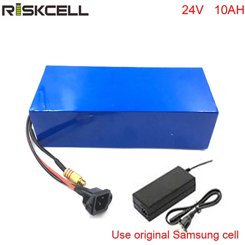DIY e bike lithium battery 24v 10ah lithium ion battery 24v 10ah li-ion battery pack +charger+BMS