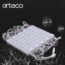 20 шт./лот 220 V светодиодный модуль SMD 2835 6 светодиодный s IP65 Водонепроницаемый инъекций объектив супер яркий для рекламы световой знак Подсветка