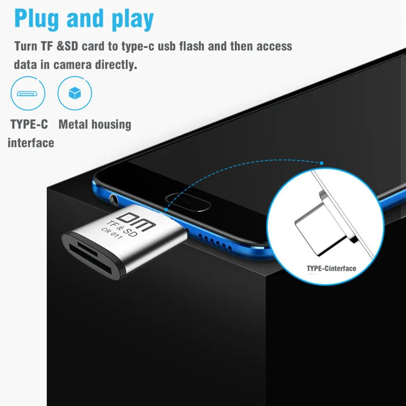 Type C card reader for Micro SD and SD card 2 in 1 USB C card reader CR011 Type C card reader for Micro SD and SD card 2 in 1 USB C card reader CR011