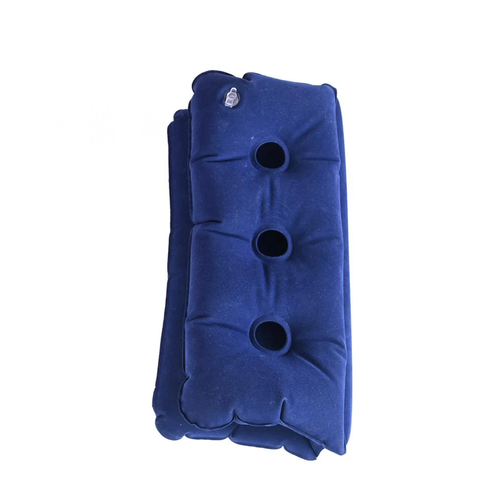 Foldable Wheelchair Pillow Air Inflatable Cushion Seat Chair Pad Dark Blue Purple