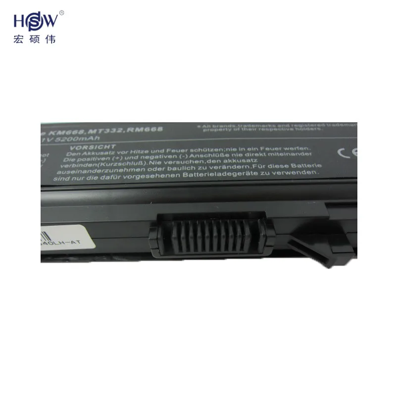 HSW 5200 мАч аккумулятор для ноутбука dell Latitude E5400 E5410 E5500 E5510 0RM668 312-0762 312-0769 312-0902 451-10616 451-10617 KM668