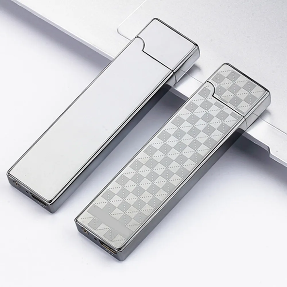 Лучший подарок креативная электронная металлическая usb-зажигалка беспламенная перезаряжаемая Зажигалка для сигар
