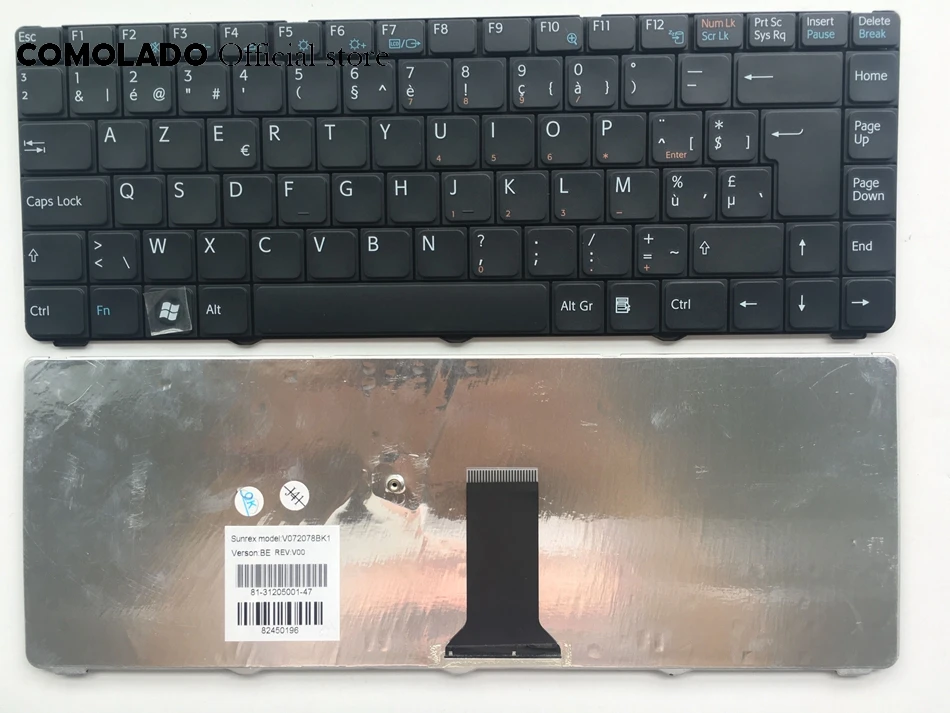 BE Belgium Клавиатура для ноутбука Sony Vaio VGN-NR VGN-NS NR NS PCG-7151M PCG-7153M PCG-7154M черная клавиатура