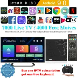 T tv BOX T95 MAX Android 9,0 Smart tv BOX Allwinner H6 четырехъядерный процессор 2 ГБ/16 ГБ 4 ГБ/64 Гб 6 K HDR 2,4 ГГц WiFi телеприставка медиаплеер