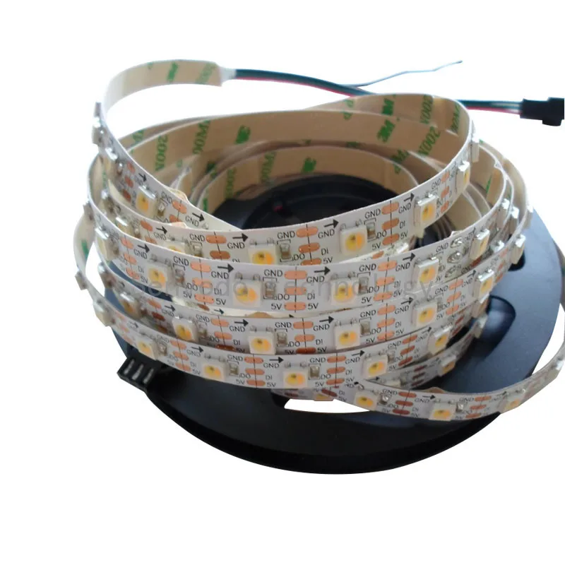 20x адресуемых sk6812 5050 wwa (теплый белый/холодный белый/желтый) 3 в 1 LED 30/60/72/144led/M 5 м/roll Экспресс Бесплатная доставка