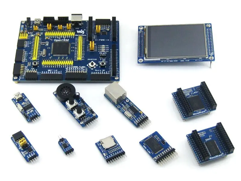 STM32 плата ARM Cortex-M3 STM32F103ZET6 STM32F103 STM32 макетная плата+ 9 комплектов модулей аксессуаров = Open103Z посылка A