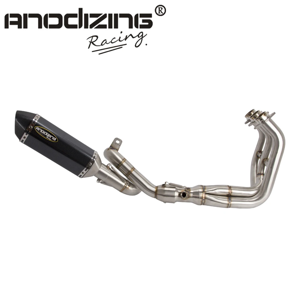

Motorcycle Modified Stainless Steel Full System Connecting pipe FOR YAMAHA FZ-09 MT-09 FZ 09 MT 09 2014-2018 with Muffler