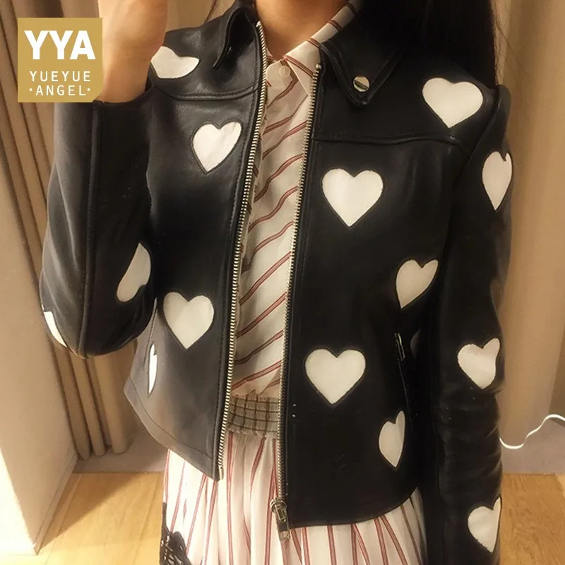 S-XXL Hot Vrouwen Schapenvacht Jas Korte Dames Natuurlijke Lederen Motor Jassen Sweet Womens Jassen Streetwear Print Jas Vrouwelijke Rits S-XXL Hot Vrouwen Schapenvacht Jas Korte Dames Natuurlijke Lederen Motor Jassen Sweet Womens Jassen Streetwear Print Jas Vrouwelijke Rits