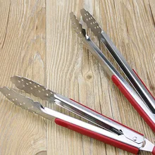 1pc Stainless Steel Salad Bread BBQ Buffet Food Tongs Clip Kitchen Clamp Serving P15