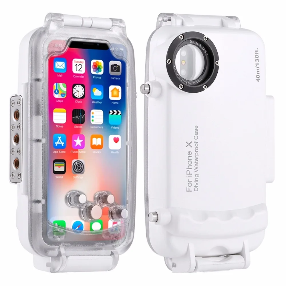 HAWEEL для iPhone X/iPhone XS Дайвинг 40 м/130ft водонепроницаемый корпус фото принимать видео