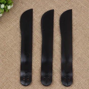 

54*40*35 mm Black/Clear Disposable Plastic Cake Knife Bread Knife Smile Face Design Birthday Party Supplies 50pcs/lot