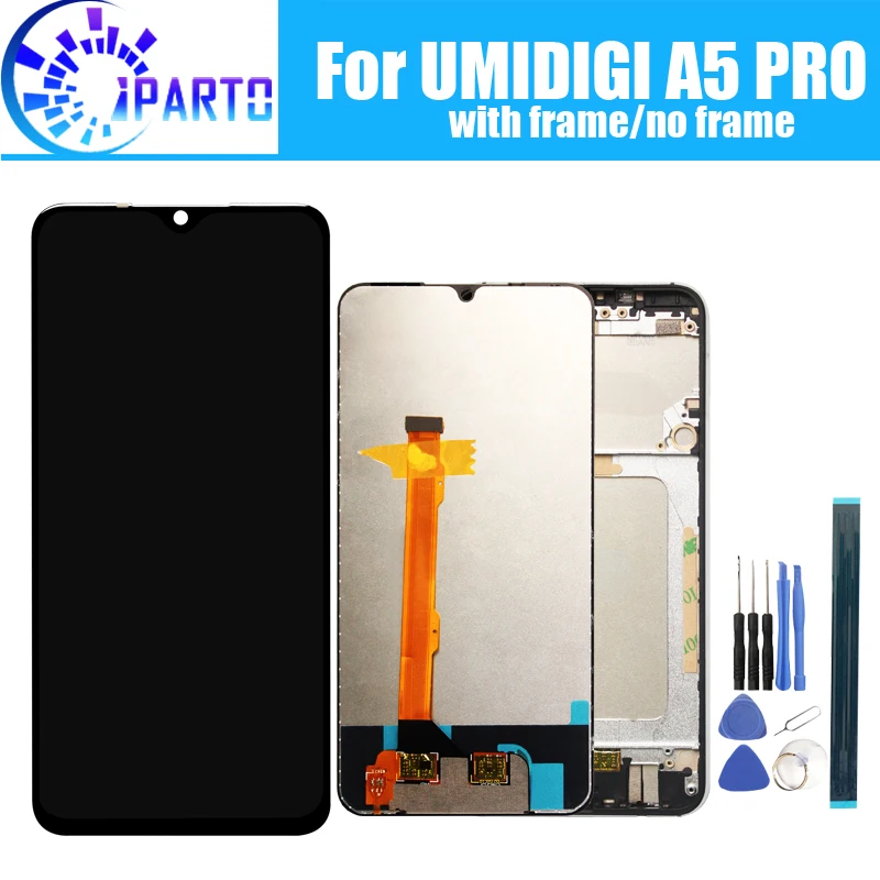 6,3 дюймов UMIDIGI A5 PRO ЖК-дисплей+ сенсорный экран протестированный ЖК-дигитайзер стеклянная панель Замена для UMIDIGI A5 PRO