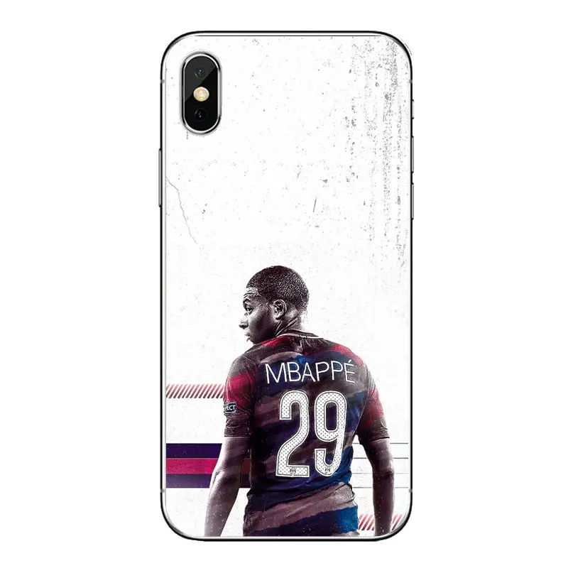 Франция Футбол Star Kylian Mbappe для iPod Touch iPhone 4 4S 5 5S 5C SE 6 6 S 7 8 X XR XS плюс MAX мягкий прозрачный корпус крышки - Цвет: images 4