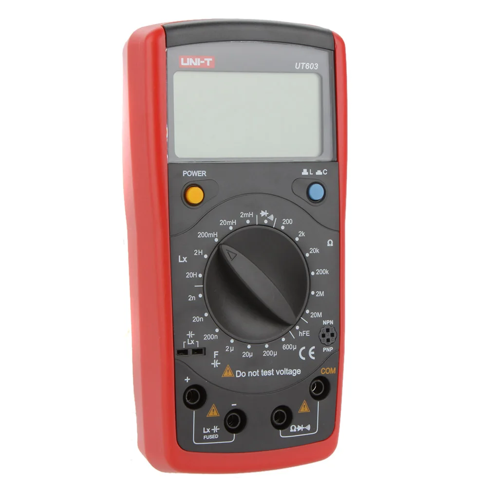 

UNIT UT603 Multimeter professional measuring Resistance Inductor Capacitor diode / transistor / Continuity Buzzer
