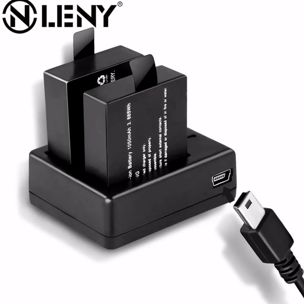 

Onleny Original Action Camera Accessories Battery Dual Charger LED indicator For SJ4000 Travel Charger Cradle With USB Cable