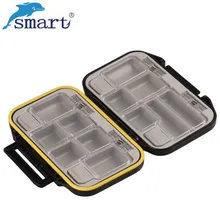 Умная 11,5 см* 8,8 см* 3 см Водонепроницаемая коробка для рыбалки двухслойная 12 отсеков Коробка для снастей Peche A La Carpe портативная приманка крючковые приманки