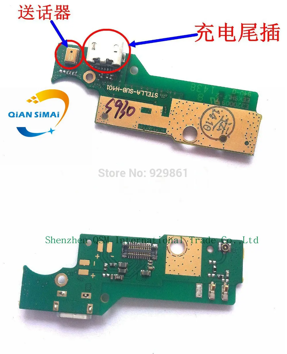 

QiAN SiMAi New Original Genuine USB Charge Board with Flex cable & Microphone for Lenovo S930 Mobile phone + DropShipping