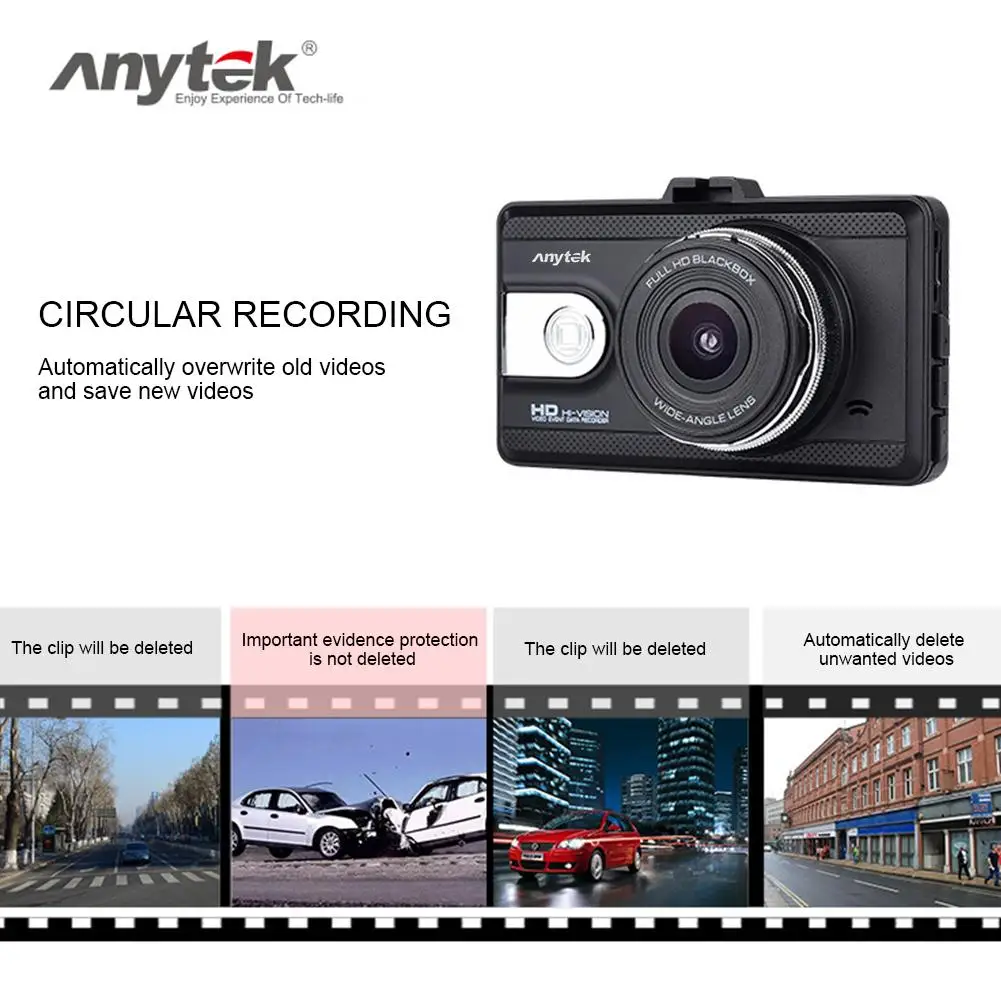 Anytek 1080 Q99P Одиночная ЗАПИСЬ СКРЫТЫЙ Автомобильный регистратор данных USB