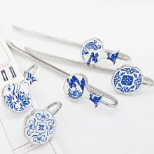 1 шт. креативная Ретро Милая фарфоровая ваза металлическая Закладка для книг студентов Bookarks учителя школьные принадлежности подарки