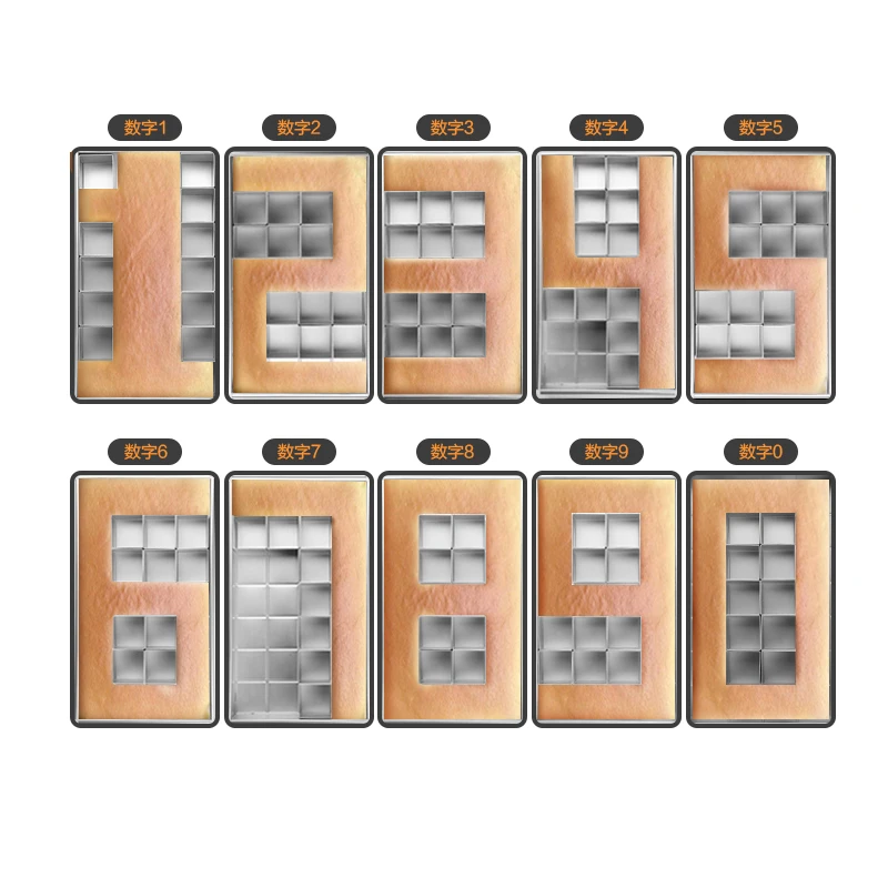 Выпечки блюдо s числа буквы алфавита олова Алюминий торта Формы для блинов модульный регулируемый много форм формы торт тарелка в форме Хлеба Пан