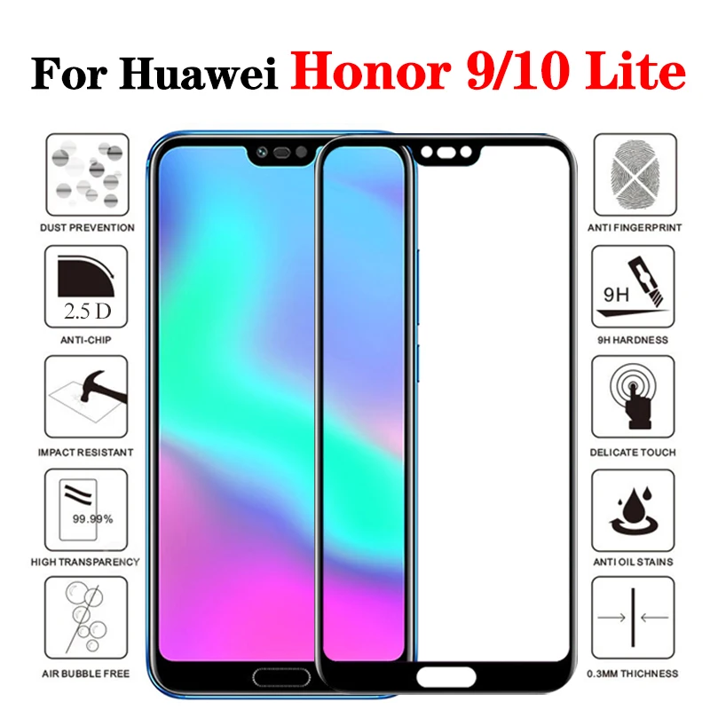 Защитное стекло для huawei honor 10 light lite 9 9lite Защитная пленка экрана huavei huwei 10lite |