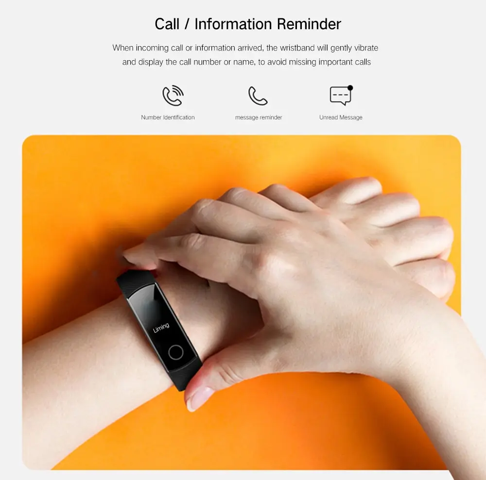 0.95 inch Screen Bluetooth 4.0 Call / Message Reminder Heart Rate Monitor Blood Pressure Functions- Light Pink
