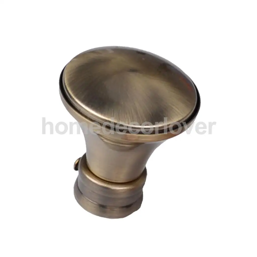1 Piece Retro Curtain Pole Rod Finials Ends Heads 28mm