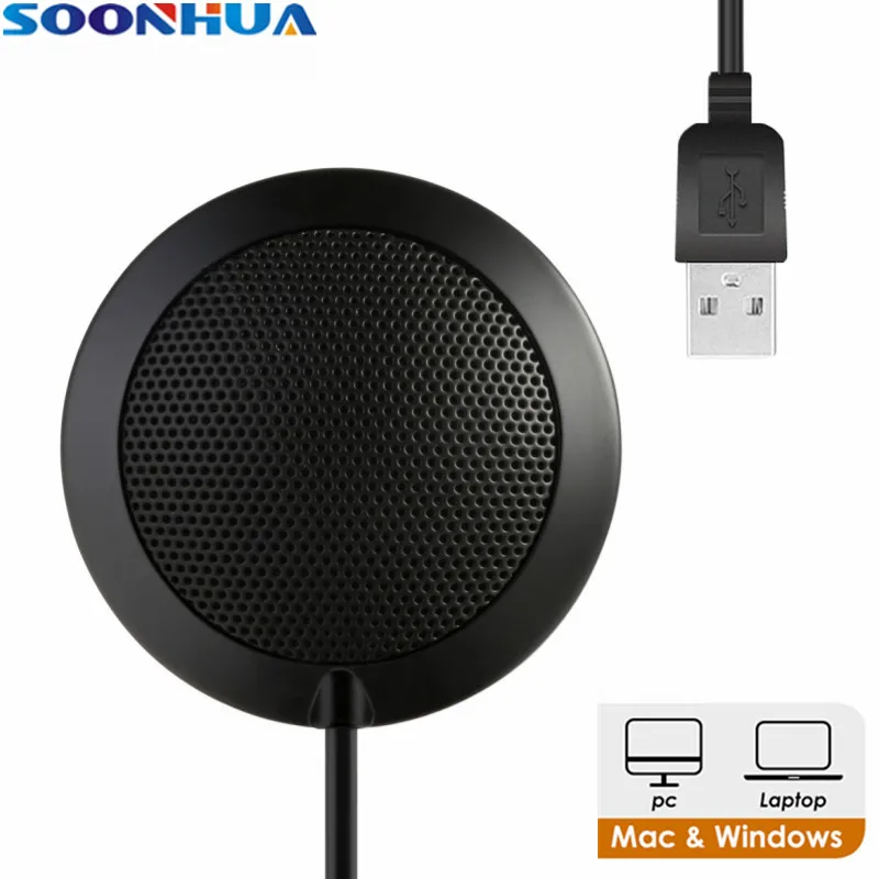 SOONHUA 3 5 мм USB Plug and Play 1 7 метровый кабель встречи Студийный микрофон Топ