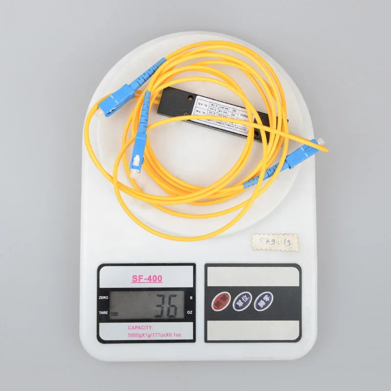 Волоконно оптический сплиттер SC 1x2 FTTH ABS коробка 1 2 с 1: плоских типа волновода