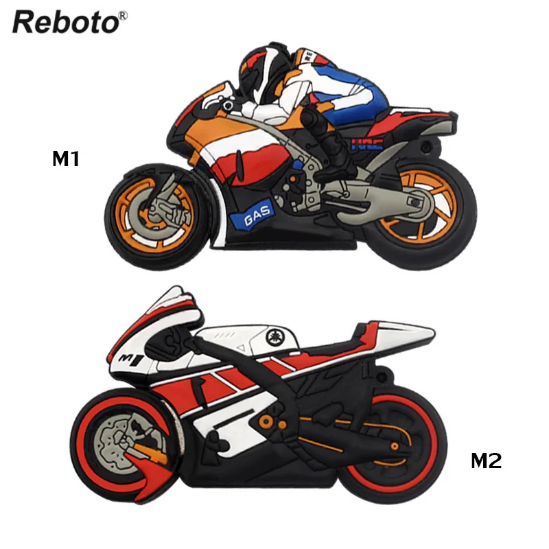 Мультяшный мотоцикл Флешка 4 ГБ 8 ГБ 16 ГБ 32 ГБ 64 ГБ объемный двигатель карта памяти автомобиля u диск Подарочная флеш-карта usb флеш-накопитель