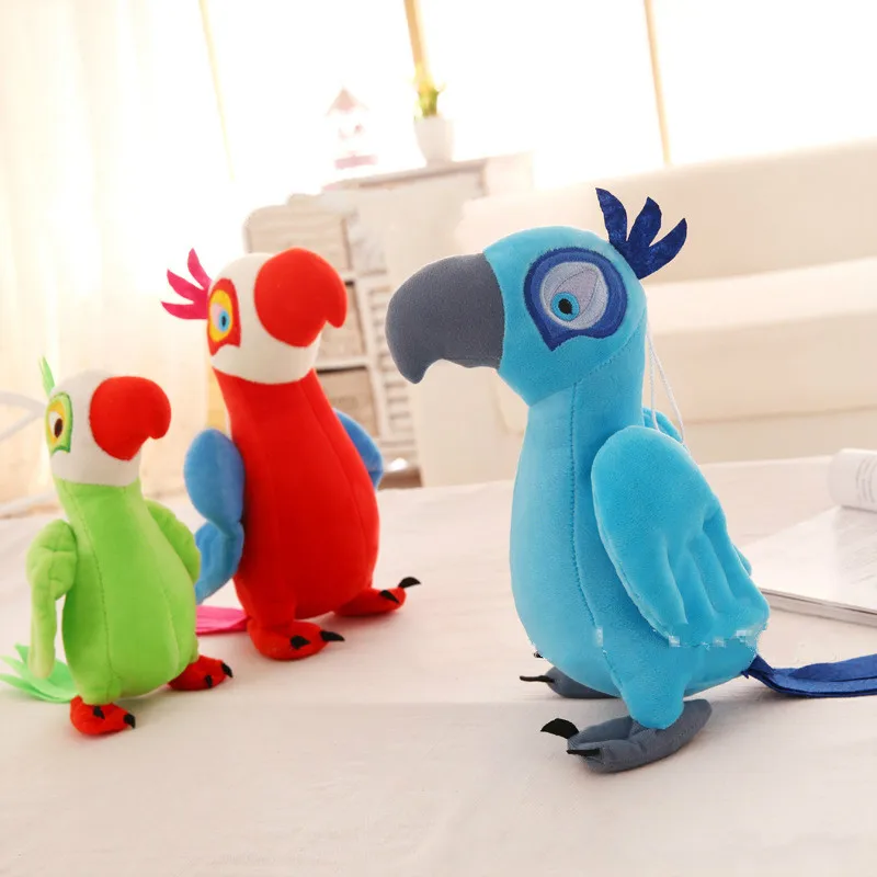 539 20 De Réductionfilm De Bande Dessinée Populaire Rio 20 Cm Coloré Macaw Perroquet Oiseau En Peluche Douce Poupée Animal En Peluche Jouet Pour