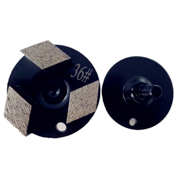 

GD23 Concrete Grinding Disc 3 Inch Diamond Grinding Plus with Three Rhombus Segments for Stone and Concrete Terrazzo Floor 9PCS