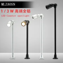 Светодиодный прожектор 1w3w полюс лампа декорации выставочный стенд для украшений светло-золотые ювелирные изделия мобильный телефон часы Счетчик света