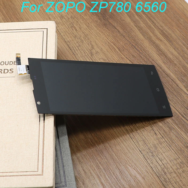 100% протестированный ОК для ZOPO ZP780 6560 ЖК-дисплей + сенсорный экран дигитайзер