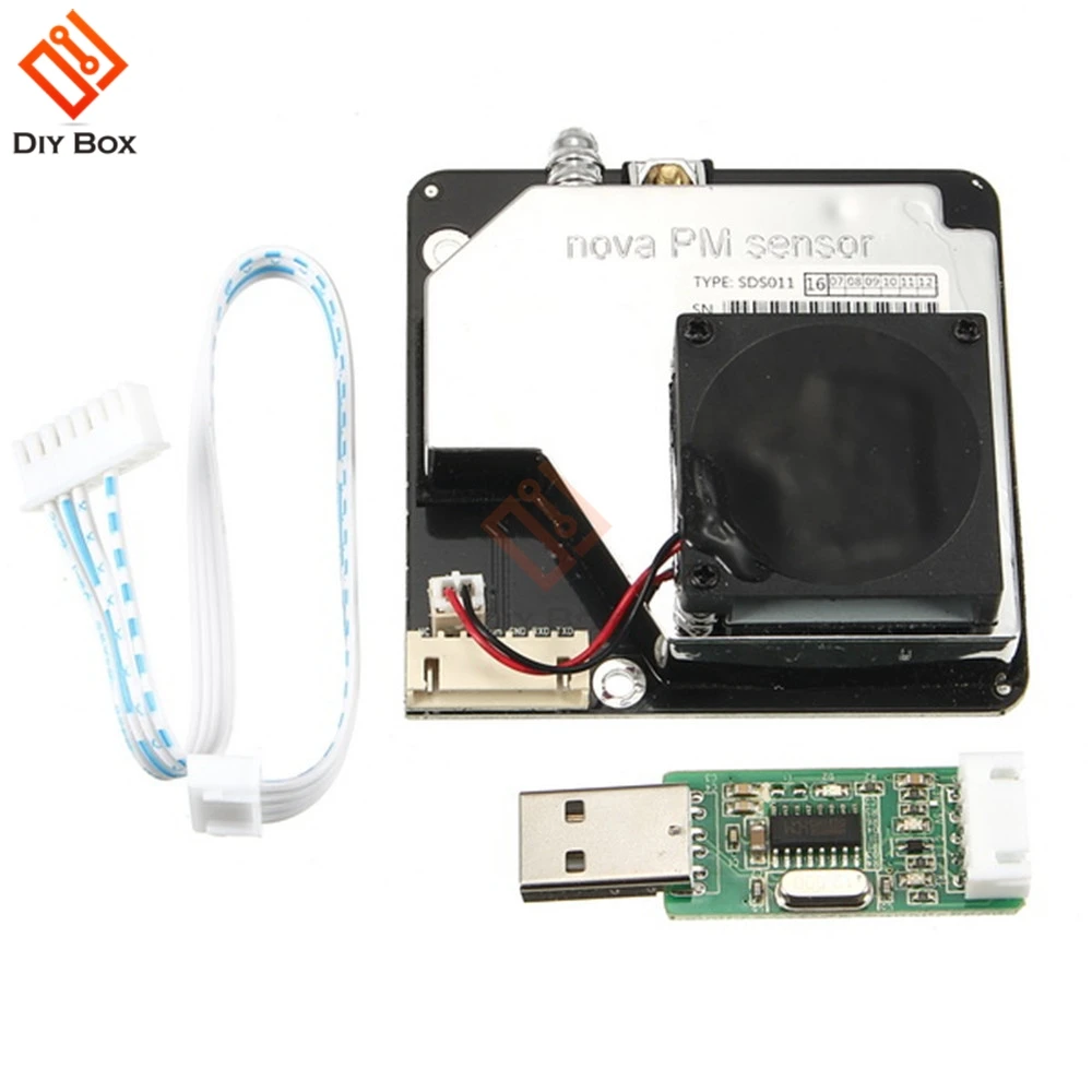

SDS011 High Precision Laser PM2.5 PM10 Air Quality Detection Sensor Module 5V 2mA PWM UART Output For Purifier Filtering system