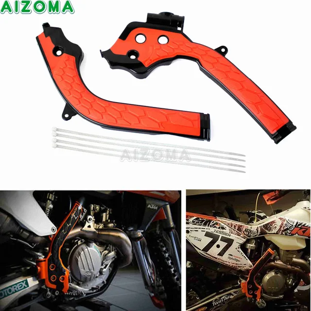 Buy Orange Dirt Bike Frame Guard Motocross Frameguards