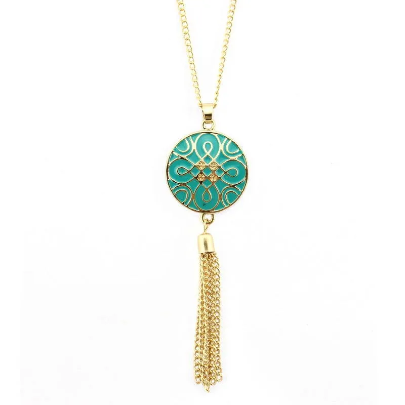 N3596 Gold Turquoise
