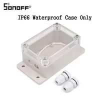 Sonoff Basic/rf/двойной/Pow с IP66 Водонепроницаемый распределительная коробка Водонепроницаемый случае Водонепроницаемость В виде ракушки для рождество дерева огни Alexa
