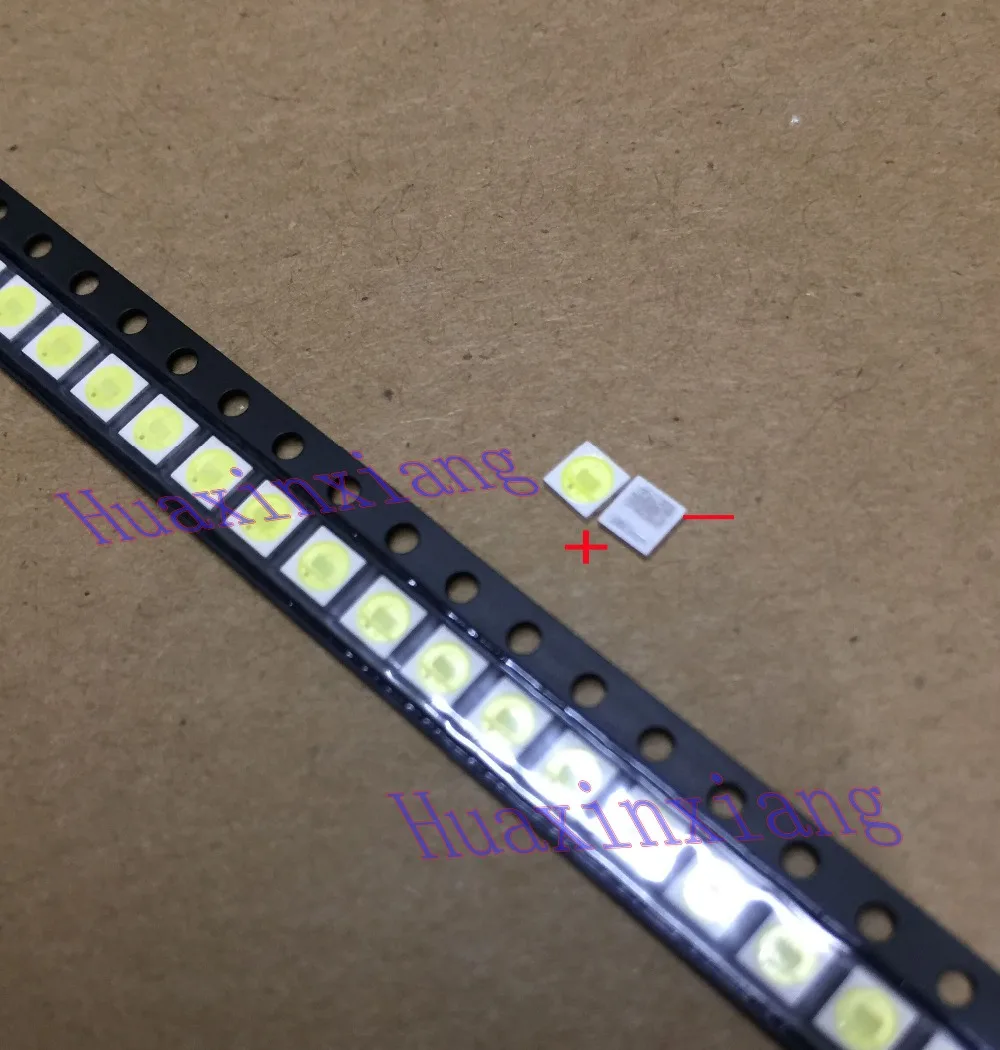 100 шт./лот Jufei 1W 3030 3V SMD светодиодный холодный белый 3,0*3,0*0,6 мм для подсветки телевизора