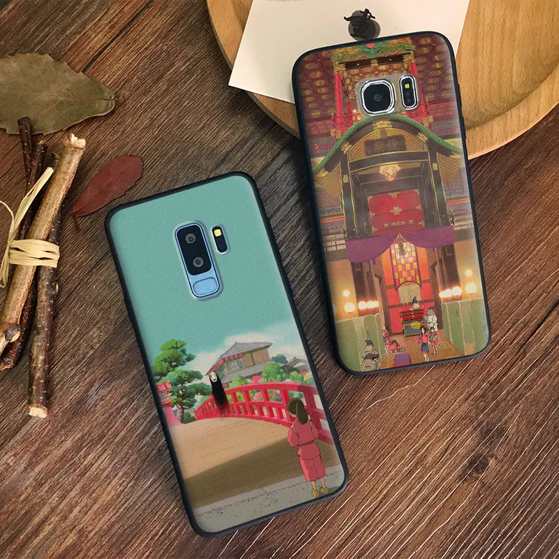 

Spirited Away japanese anime TPU Soft Silicone Phone Case Shell Cover For Samsung S7 Edge S8 S9 Plus Note 8 9