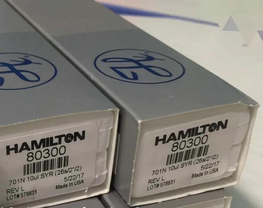 

Microsampler Hamilton Syringe 10ul 1/5/25/50/100ul 80300