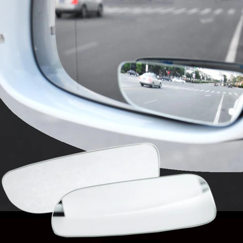 2pcs/lot Adjustable 360 Degree Car Mirror Wide Angle Round Convex Blind Spot Mirror for Parking