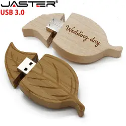 Натуральный Деревянный золотой лист usb флэш-накопитель usb 2,0 de memory stick Флешка 32 ГБ флеш-накопитель 4 ГБ 8 ГБ 16 ГБ (более 10 шт бесплатный логотип)