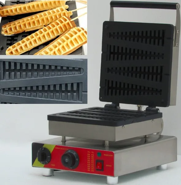 220V 110V electric stainless steel commercial waffle on stick lolly