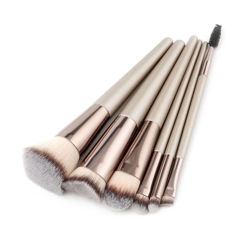 

FOCALLURE 6pcs Makeup Brushes High-End Champagne Beauty Tools Foundation Brush Eye Shadow Makeup Brush Set