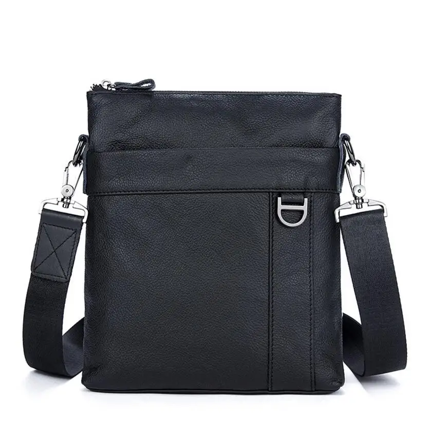 

KUJING Leather Men's Bag Quality Men's Shoulder Messenger Bag Fashion Vertical Men's Leather Bag Hot Men's Business Casual Bag