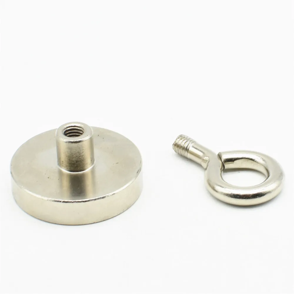 Attract Magnet Dia 32mm Magnetic Lathed Pots&ampClosed Hook Neodymium Permanent Strong Fishing Salvage Sea Holding Mag Tube Filter |